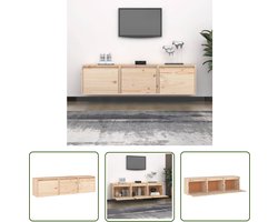 vidaXL Houten Tv Kast - Tv Meubel - Tv-meubelen 3 st massief grenenhout - Grenoblehouten Tv Kast - Klassieke Tv Kast - Wand Tv Kast