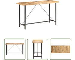 vidaXL Industrieel Meubilair - Bartafel - Bartafel 180x70x107 cm ruw mangohout - Mangohouten Tafel - Salontafel - Eetkamermeubel