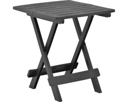 vidaXL inklapbare kunststof tuintafel antraciet