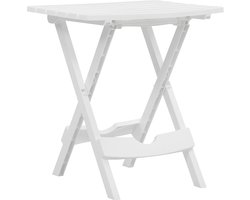 vidaXL inklapbare tuintafel wit 44,5x38,5x50 cm