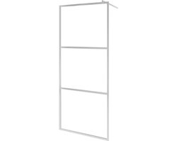 vidaXL - Inloopdouchewand - halfmat - 80x195 - cm - ESG-glas