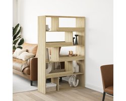 vidaXL Kamerscherm - 10 Schappen - Sonoma Eiken Kamerscherm - Kamerschermen - Scheidingswand - Kamerverdeler