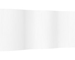vidaXL - Kamerscherm 165x400 - cm bamboe - wit