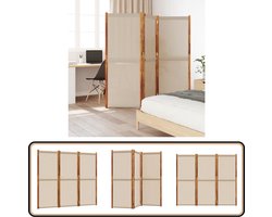 vidaXL Kamerscherm 3 panelen - 210x180 cm - Taupe Kamerscherm - Scheidingswand - Privacy Scherm - Interieurdecoratie - Buitendecoratie