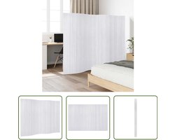 vidaXL Kamerscherm - Bamboescherm - Kamerscherm 250x165 cm bamboe wit - Privacy Screen - Wandafscheiding - Woonaccessoires