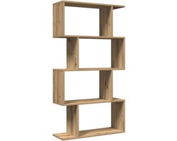 vidaXL - Kamerscherm - / - boekenkast - 4-laags - 70x24x129 - cm - hout - artisanaal