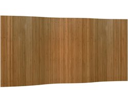 vidaXL - Kamerscherm breedte - 400 - cm - hoogte - 165 - cm bamboe - bruin