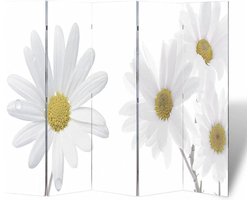 vidaXL - Kamerscherm - inklapbaar - bloem - 200x170 - cm