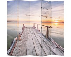 vidaXL - Kamerscherm - inklapbaar - meer - 200x170 - cm