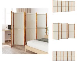 vidaXL Kamerscherm - Kamerschermen - Scheidingswand - Ruimteverdeler - Kamerscherm met 6 panelen 420x180 cm lichtgrijs