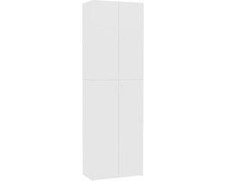 vidaXL - Kantoorkast - 60x32x190 - cm - bewerkt - hout - wit