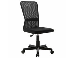 vidaXL - Kantoorstoel - 44x52x100 - cm - mesh - stof - zwart