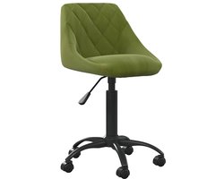 vidaXL - Kantoorstoel - fluweel - lichtgroen