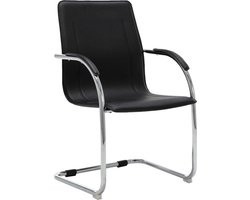 vidaXL - Kantoorstoel - kunstleer - zwart