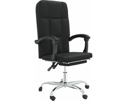 vidaXL - Kantoorstoel - verstelbaar - kunstleer - zwart