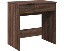 vidaXL - Kaptafel - met - spiegel - 73x46,5x120 - cm - bruin - eikenkleurig