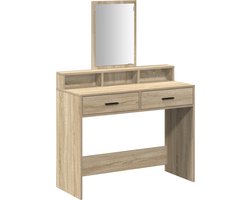 vidaXL - Kaptafel - Sonoma - Eik - 100 - x - 41 - x - 140 - cm - Bewerkt - hout