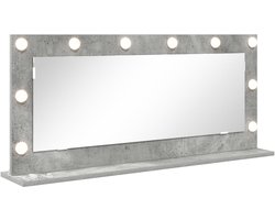 vidaXL - Kaptafel - Spiegel - Beton - grijs - Beton, - glas - Groot - Spiegel