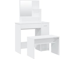 vidaXL - Kaptafelset - 86,5x35x136 - cm - wit