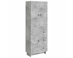 vidaXL - Kast - Set - 2 - st - Bewerkt - hout