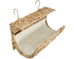 vidaXL - Kattenbed - met - kussen - 37x20x20 - cm - waterhyacint