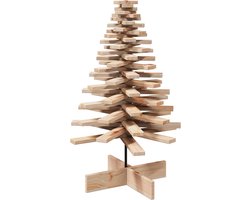 vidaXL - Kerstdecoratie - kerstboom - 100 - cm - massief - grenenhout
