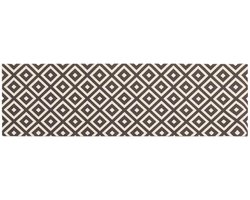 vidaXL - Keuken - Tapijt - grijze - en - witte - ruiten - 180 - x - 60 - cm - 100% - Polyamide