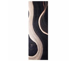 vidaXL - Keuken - Tapijt - Zwart - 180 - x - 60 - cm - Fluweel