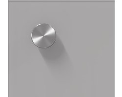 vidaXL - Keukenachterwand - Lichtgrijs - 70 - x - 60 - cm - gehard - glas
