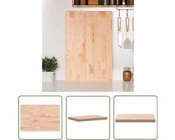 vidaXL Keukenhulp - Snijplank - Snijplank 60x40x4 cm massief beukenhout - Beukenhout - Snijplanken Set - Snijplank Groot