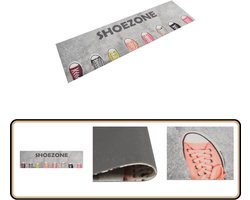 vidaXL Keukenmat - 45x150 cm - Wasbaar Fluweel Keukenmat - Vloerkleden - Antislip Mat - Keukenvloer - Schoonzones Print