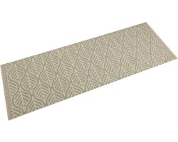 vidaXL - Keukenmat - wasbaar - bladprint - 60x180 - cm - fluweel