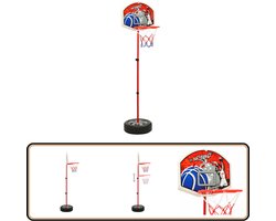 vidaXL Kinderbasketbalset - Verstelbaar - 120 cm Basketbalset - Basketbalsets - Basketbal Set - Basketbal Sets
