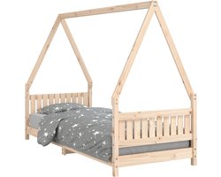 vidaXL - Kinderbedframe - 80x200 - cm - massief - grenenhout