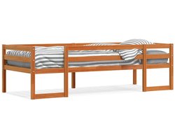 vidaXL - Kinderbedframe - massief - grenenhout - wasbruin - 80x200 - cm