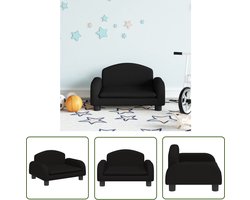 vidaXL Kindermeubel - Kinderstoel - Kinderbank 50x40x30 cm stof zwart - Kids Bank - Stoel Voor Kinderen - Speelgoed Kamer Meubels