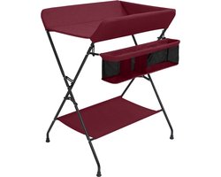 vidaXL Kindermeubilair - Verschoontafel - Verschoontafel ijzer rood - Babykamer - Luierverandtafel - Roode Meubel