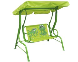 vidaXL - Kinderschommelstoel - groen