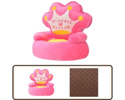 vidaXL Kinderstoel - Prinses Pluche - Roze Kinderstoel - Pluche Kinderstoel - Prinsessen Stoel - Kindermeubilair - Meisjes Kamerdecoratie