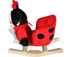 vidaXL Kinderzitje - Schommelstoel - Hobbeldier lieveheersbeestje - Babyhobbiedier - Lief Heertjesbeestje - Speelhoek