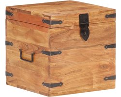 vidaXL - Kist - 40x40x40 - cm - massief - acaciahout