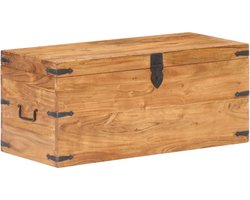 vidaXL - Kist - 90x40x40 - cm - massief - acaciahout