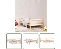 vidaXL Klassiek Bed - Houten Bedframe - Bedframe zonder matras massief grenenhout 80x200 cm - Grenenhout Bed - Massief Hout Bed - Tweepersoons Bed