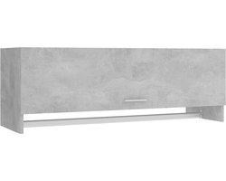 vidaXL Kledingkast - 100x32,5x35 cm - Betongrijs Garderobe - Kledingkast - Bergruimte - Opslagmogelijkheden - Badkamermeubilair