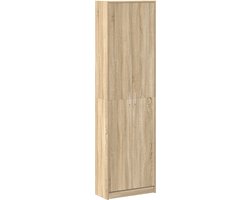 vidaXL - Kledingkast - met - plank - Sonoma - Eik - 55 - x - 25 - x - 189 - cm - Bewerkt - hout