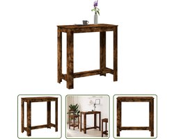 vidaXL Klikmechanisme - Draaibare Sleutel - Bartafel 102x50x103,5 cm bewerkt hout gerookt eikenkleurig - Torque Wrench - Gereedschapset - Mechanica Tools