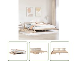 vidaXL Klikmechanisme - Dynammometer Sleutel - Bedframe zonder matras massief grenenhout 200x200 cm - Gereedschapset - Draper Tools - Rotan