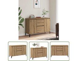 vidaXL Klikmechanisme - Dynammometer Sleutel - Dressoir 102x35x70 cm bewerkt hout artisanaal eikenkleurig - Gereedschapset - Handgereedschap - Drapers Tools