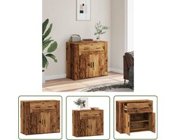 vidaXL Klikmechanisme - Dynammometer Sleutel - Dressoir 80x33x70 cm bewerkt hout oud houtkleurig - Gereedschapset - Drapers Tools - Torque Wrench