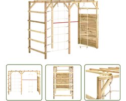 vidaXL Klimrek 240x100x170 cm geïmpregneerd grenenhout - Klimrek - Klimrekken - Klim Rek - Klim Rekken